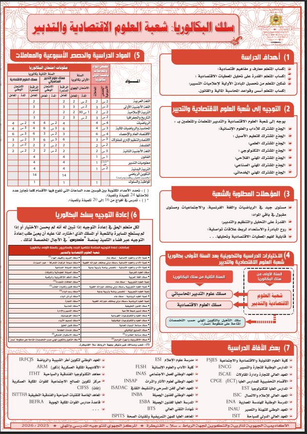 مسلك العلوم االاقتصادية