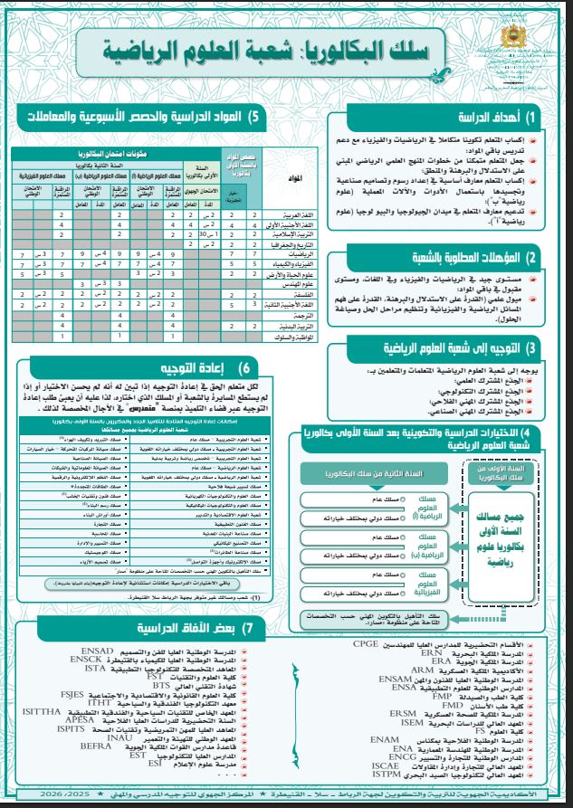 مسلك العلوم الرياضية
